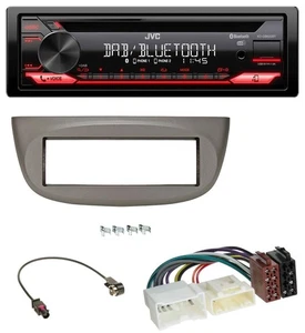 JVC CD DAB USB Bluetooth MP3 Autoradio für Renault Twingo ab 2012 beige-grau - Bild 1 von 8