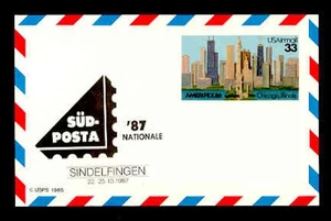 SUDPOSTA '87 EXHIBITION MINT POSTAL CARD - Picture 1 of 2