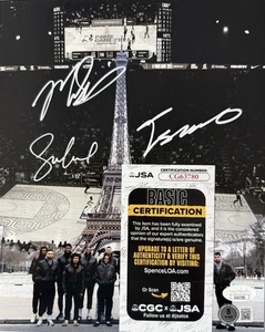 Strus, Okoro & Sam Merrill signiertes Autogramm 8 x 10 Cavaliers JSA & Beckett Echtheitszertifikat - Bild 1 von 6