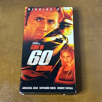 Gone in 60 Seconds Touchstone VHS Nicolas Cage Angelina Jolie Video Tape Vintage - Image 1 of 4
