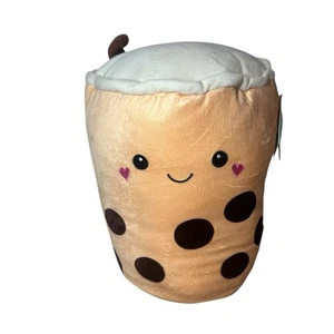 Hug me Boba Tea Plush w Heart Blush - Picture 1 of 3