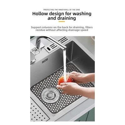 Anpassbare Zuschneidbare Silikon Spülmatte Spülmatte Fleckenresistent - Bild 1 von 4