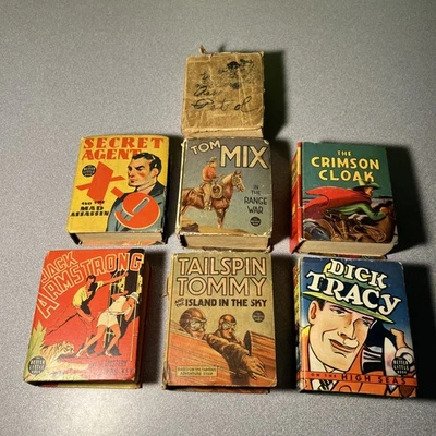 Big Little Books 1930s (Lot of 7) Low Grade X-9 Dick Tracy Crimson Cloak - Image 1 of 4