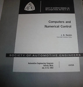 Computers & Numerical Control booklet 1962- Society Automotive Engineers - Picture 1 of 1