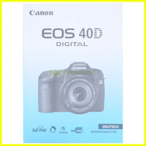 Canon EOS 40D bedienungsanleitung Deutsch. User manual. - Imagen 1 de 2