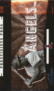 2005 Playoff Prestige Prestigious Pro Blue Baseball Card #27 Vladimir Guerrero