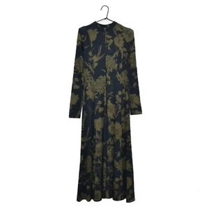 ME+EM Scribbled Floral Print Long Maxi Dress Size M - Picture 1 of 9