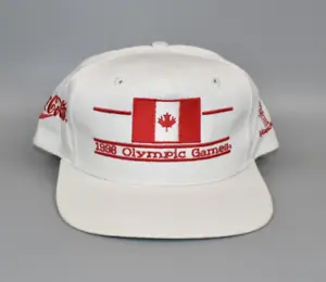 Canada 1996 Olympics The Game Split Bar Vintage Snapback Cap Hat - Picture 1 of 6
