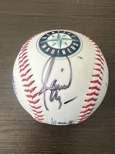 Jamie Moyer Autographed Signed Baseball Seattle Mariners Logo 2004 Rickey Award - Picture 1 of 5
