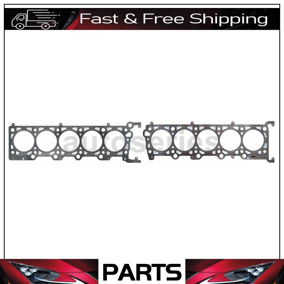 2 прокладки головки блока цилиндров для левой и правой стороны двигателя подходят для Ford E-350 Club Wagon 6,8 л - Изображение 1 из 4