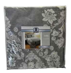 Carriage House Buckingham grau Tagesdecke Twin Size - Bild 1 von 2