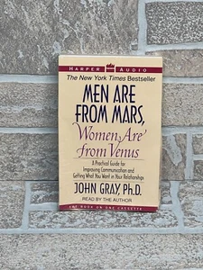 Men are from Mars Women are from Venus John Gray Book on Cassette ‘93 Sealed. 4M - Picture 1 of 6