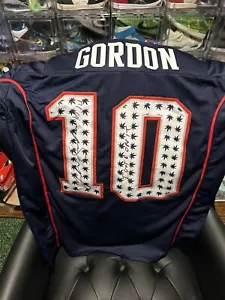 Josh Gordon Custom NE Patriots Autographed Weed Pot “got 5 on It”Jersey JSA COA - Picture 1 of 6