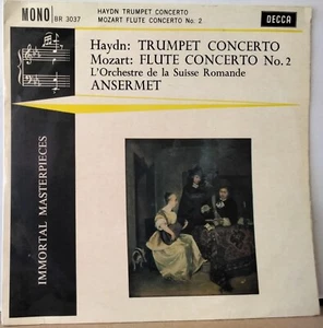 DECCA BR 3037 UK 1963 10"LP HAYDN TRUMPET CONC MOZART FLUTE CONC ANSERMET PEPIN - Picture 1 of 3