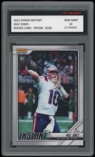 MAC JONES 2021 PANINI INSTANT 1ST GRADED 10 ROOKIE CARD 106 NEW ENGLAND PATRIOTS