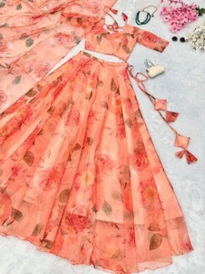 Diseñador Lehenga Listo Hecho Lengha Choli Indio Boda Fiesta Ropa Bollywood Nuevo - Imagen 1 de 6