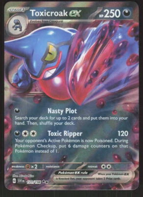Pokemon TCG SV01: Scarlet & Violet Base Set #131/198 Toxicroak EX NM - Image 1 of 2