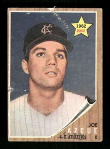 Topps Baseball 417 1962 Joe Azcue Fair MK BXCP40 - Imagen 1 de 2