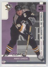 2002-03 ITG Be A Player First Edition He Shoots Scores Redemptions Mario Lemieux