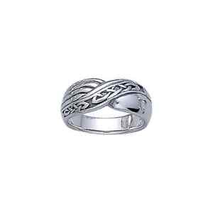 Infinity Endless Celtic .925 Sterling Silver Ring by Peter Stone Fine Jewelry