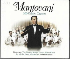 CD - Mantovani - Mantovani - 100 Golden Classics (5-Disc Set, 2010) New - Picture 1 of 1