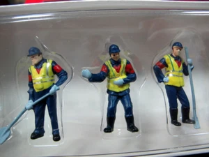 1/50 Blue Hat Construction Figurine Figure 6pcs Scene Props Model Toy Workers - Picture 1 of 4