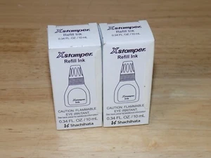 PACK de 2 tintas de recarga Xstamper Blue 22113, botella de 10 ml, de Shachihata - Imagen 1 de 4