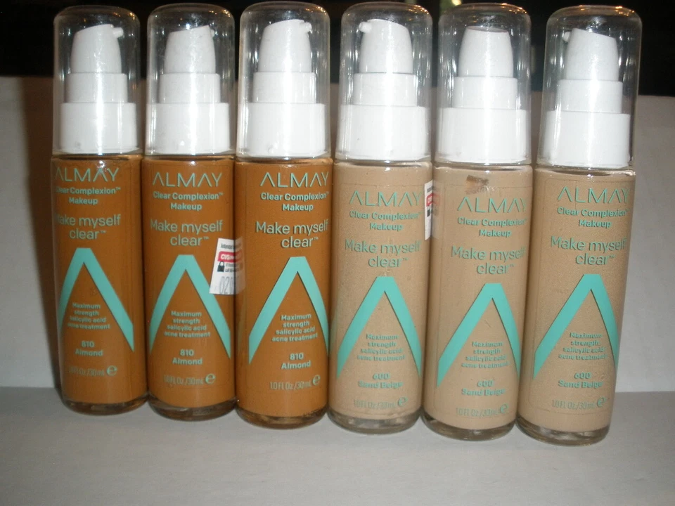 3 Almay Clear Complexion Makeup Make Myself Clear Max Strength Salicylic Acid - Image 1 of 1