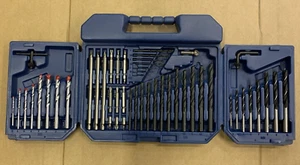 50 Piece Wood Metal Masonry Drills and Screwdriver Bit Set Brand New NOS - Picture 1 of 3