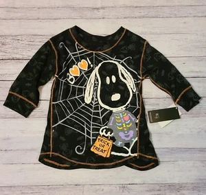 NEW Peanuts Snoopy Halloween Kids 4T Shirt - Picture 1 of 5