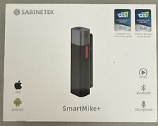 Sabinetek Smartmike Wireless Bluetooth Lavalier Mic Content Creators DSLR Black