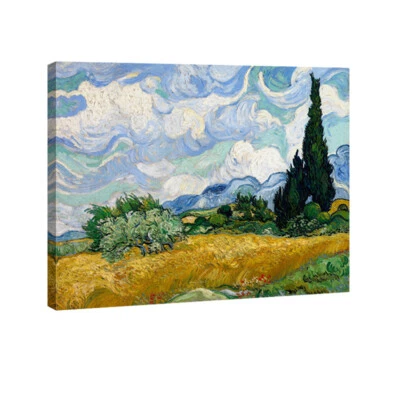 Reprodução de pinturas Van Gogh impressão em tela quadro arte parede decoração para casa emoldurado - Imagem 1 de 4