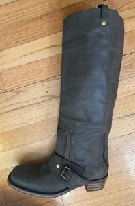 Bottega Veneta Leather Tall Boots Riding/Moto Authentic Rare Vintage - Picture 1 of 8