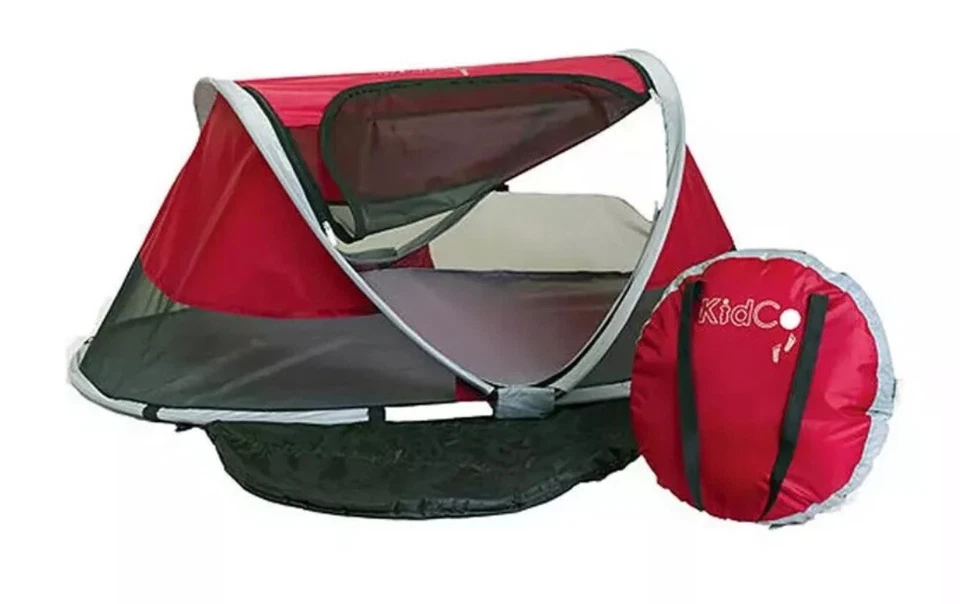 Cama de viaje KidCo PeaPod portátil emergente bebé niño bebé ROJA Foto 1 de 3
