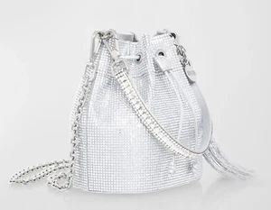 Judith Leiber Couture Piper Medium Crystal Bucket Bag Day Evening Minaudiere - Picture 1 of 14