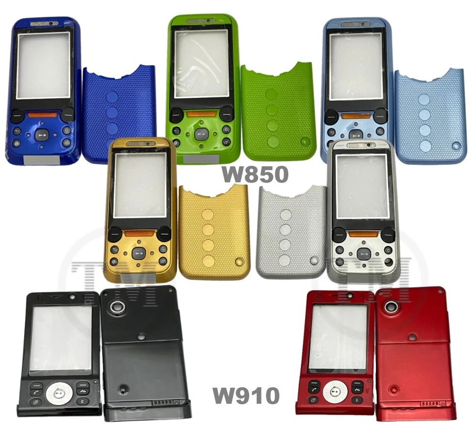 Cubierta de batería delantera trasera de repuesto Fascia para Sony Ericsson W850 W910 Foto 1 de 1