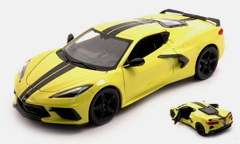 Chevrolet Corvette C8 2020 Lemon Yellow 1:24 MAISTO 31527Y - Immagine 1 di 1