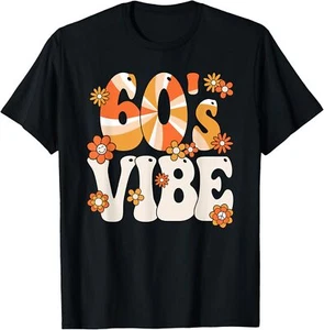 60s Vibe 60s Theme Party Hippie Outfit 60s Costume T-Shirt Hoodie - Picture 1 of 16