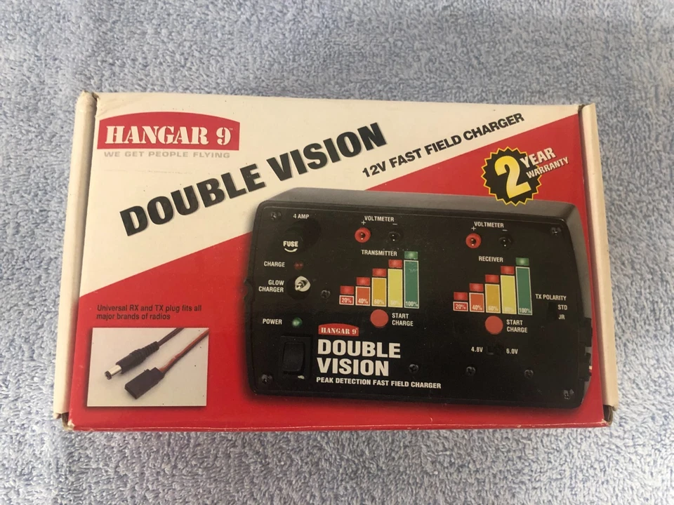 Hangar 9 Double Vision Ni-Cad Battery Field Charger HAN114 NEW!! - Image 1 of 4