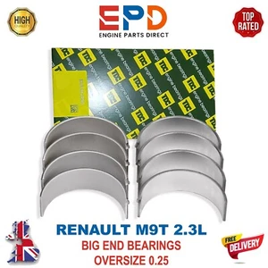 RENAULT MASTER III M9T DCI 2.3L DIESEL BIG END BEARINGS SET SIZE 0.25 TDC BRAND - Picture 1 of 6