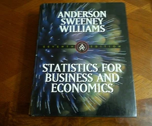 STATISTICS FOR BUSINESS AND ECONOMICS 7th EDITION 1999 HARDCOVER BY ANDERSON,SWE - Bild 1 von 4