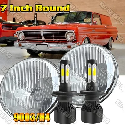 Faro LED redondo de 7" 2 piezas para Ford Falcon sedán entrega 1961-1965 Foto 1 de 4
