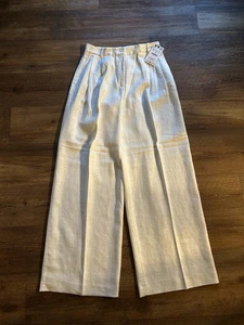 Zara elegante Stoffhose Sommerhose Hose High Waist weiß Gr.M Neu mit Etikett - Bild 1 von 1