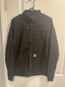 Carhartt Rugged Flex Peak Bonded Fleece Scrub Jacket M Black - Picture 1 of 6