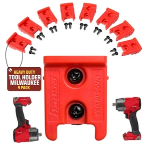 9 Pack Tool Holder for Milwaukee M18/18v Cordless Tools - Snap Fit Tool Organ... - Bild 1 von 7