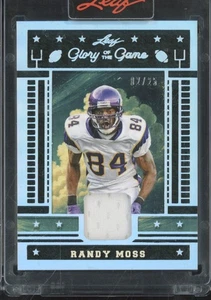 2025 Leaf Glory Of The Game Silver Randy Moss Jersey 2/25 - Picture 1 of 1