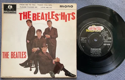 THE BEATLES - THE BEATLES’ HITS E.P. rare UK 1963 PROMO SAMPLE / BEAT / MINT- ! - Image 1 of 4