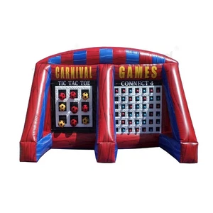 Inflatable Connect 4 basektball Soccer ball Carnival Game Oxford Game With Balls - Picture 1 of 5