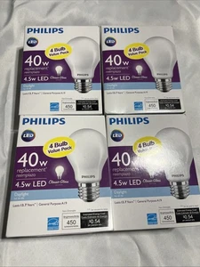 Philips LED Light Bulb 40W Equivalent Daylight A19 Medium Base - 16 Pack - Picture 1 of 2