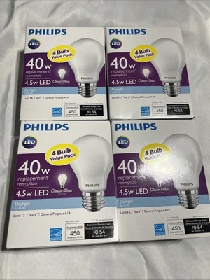 Philips LED Light Bulb 40W Equivalent Daylight A19 Medium Base - 16 Pack - Image 1 of 2